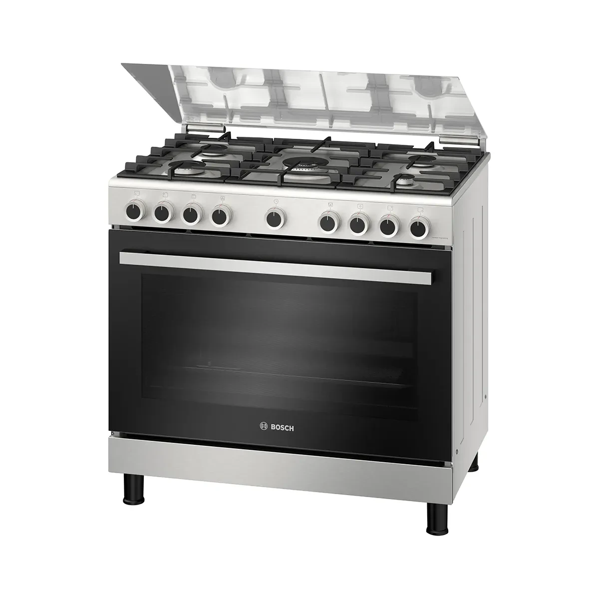 Bosch Gas range cookerSeries 4 Stainless steel