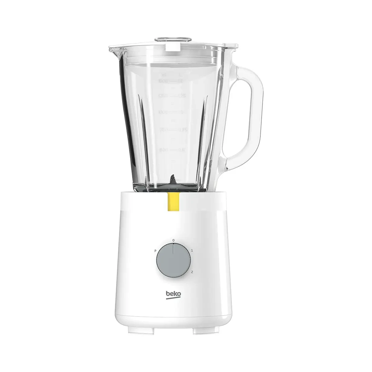 Beko Table Top Blender - Glass Jug - white - 600 Watt - 1.5L - 2 speeds & pulse function - ice crush function