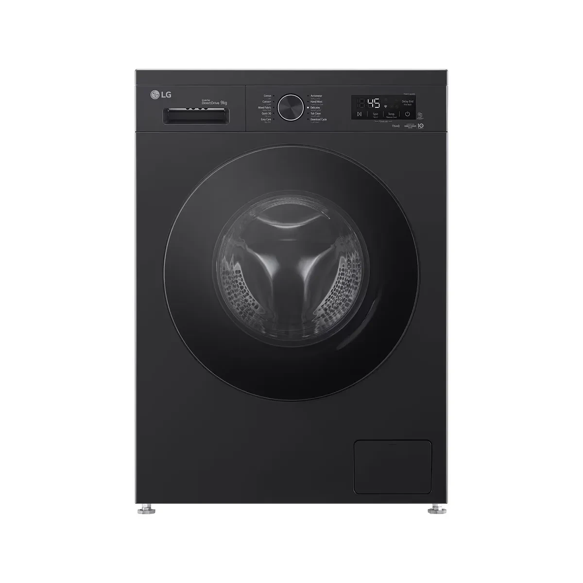 LG - Washing Machine 9 Kg Vivace Washing Machine, Direct Drive Onyx Black