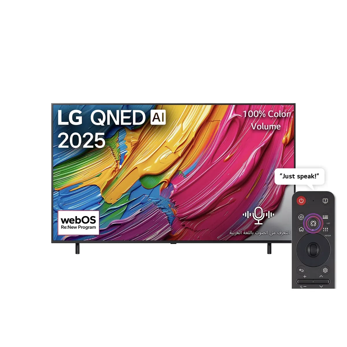LG QNED 65 inch AI QNED80 4K Smart TV AI Magic remote HDR10 webOS25 2025