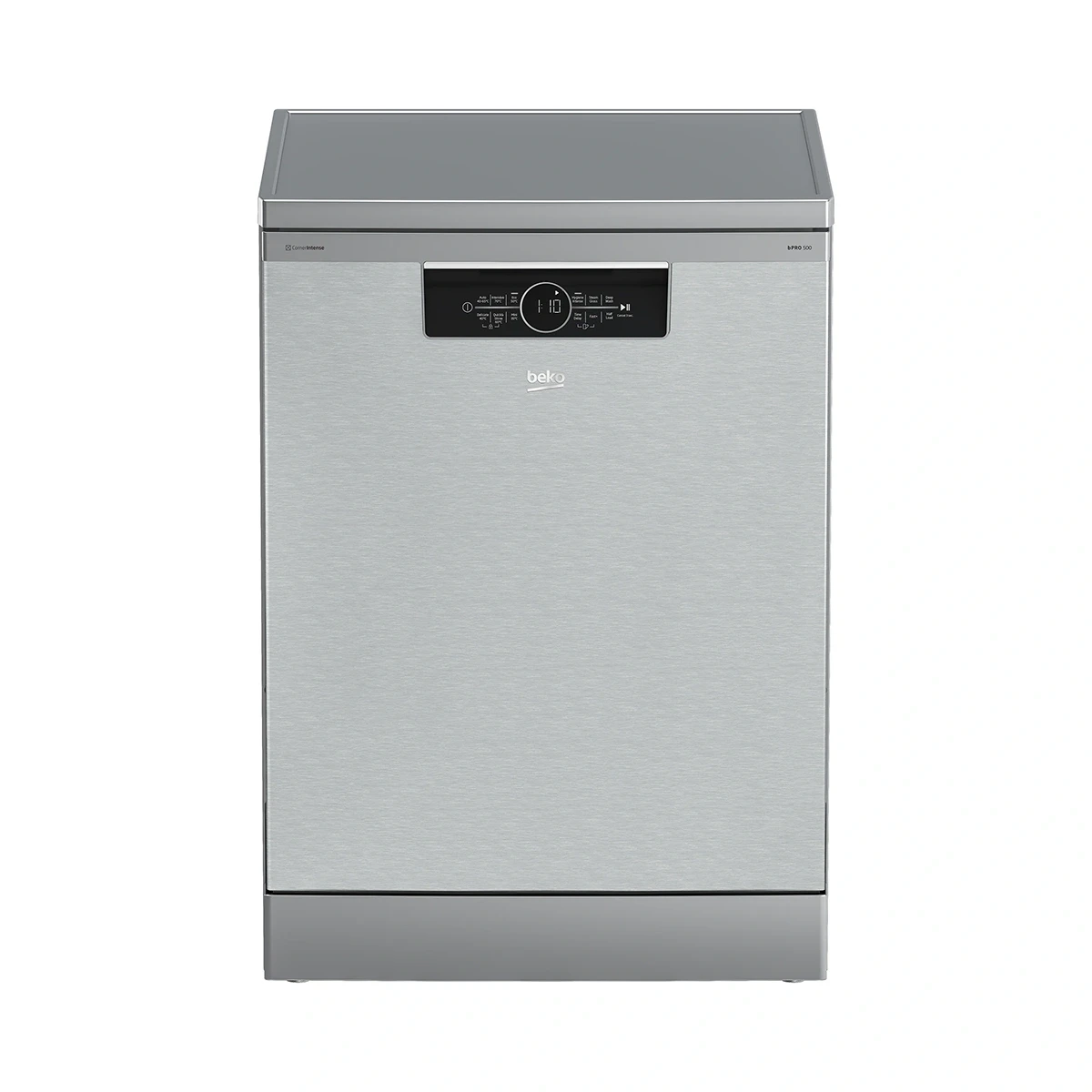 Beko Dishwasher 60 cm 6 program 15 person - Inox - LED  Display - (CornerIntense)-Hygiene -SteamGloss-Fast+ -  Half load- Inv.