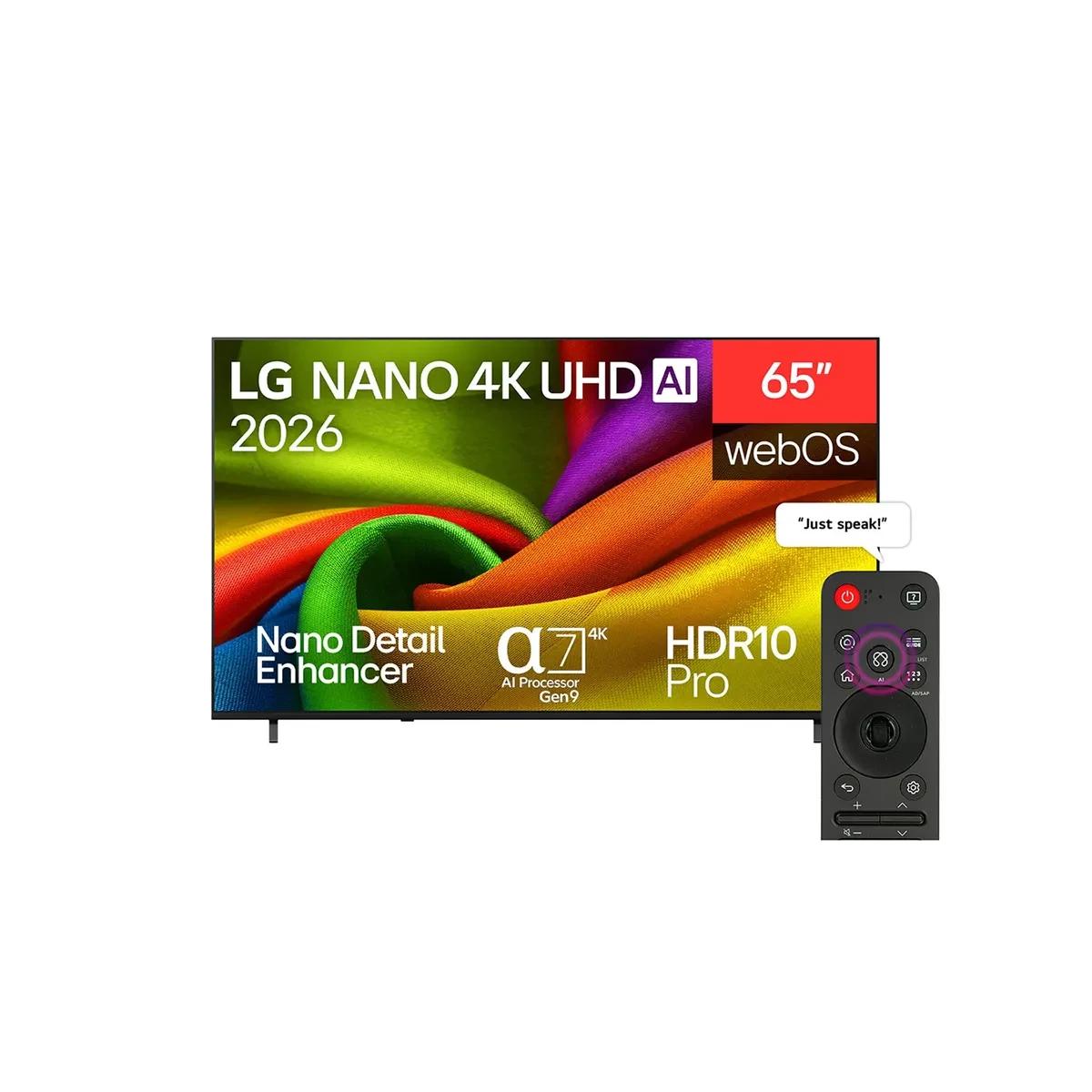 LG 65 inch LG NANO 4K UHD AI NU84 Smart TV 2026