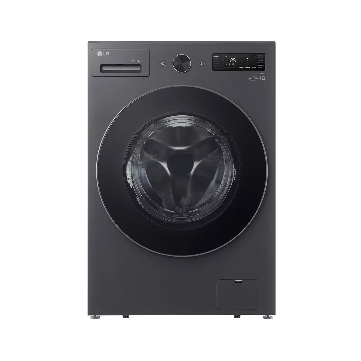 LG - Washing Machine 20/10kg Front Load Washer, Essence Graphite, AI DD