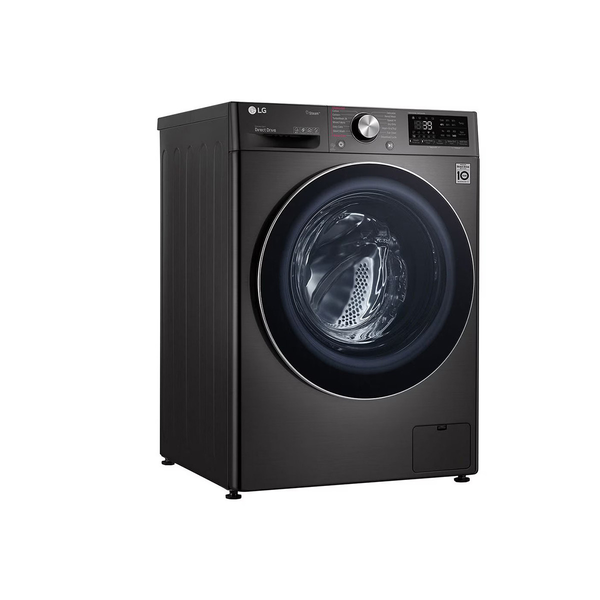 LG - Washing Machine 9 Kg Vivace Washing Machine, with AI DD technology Black Steel