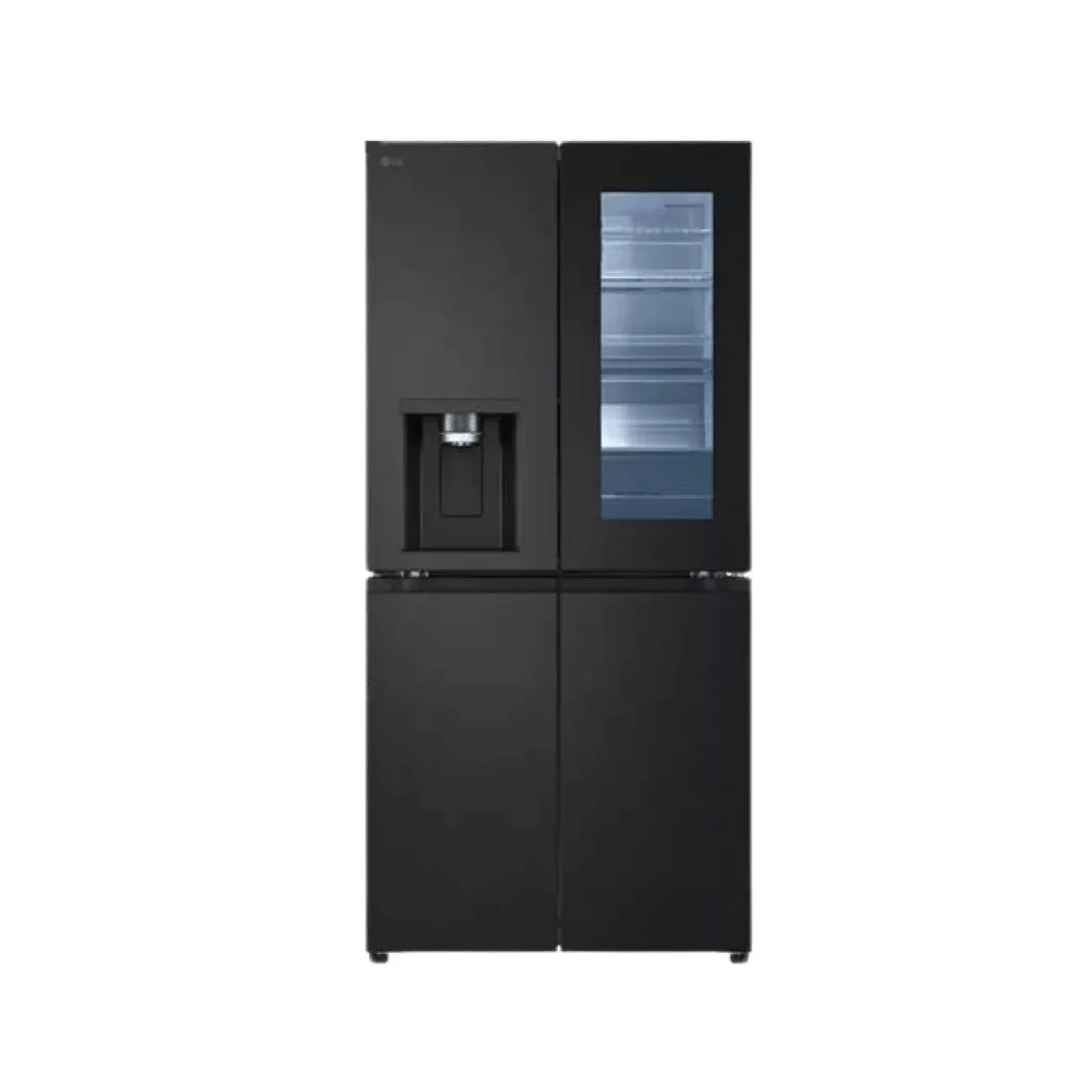LG Refrigerator Instaview Multi Door Smart Inverter 508 Liters Door Cooling Black GC-X22FFQRB