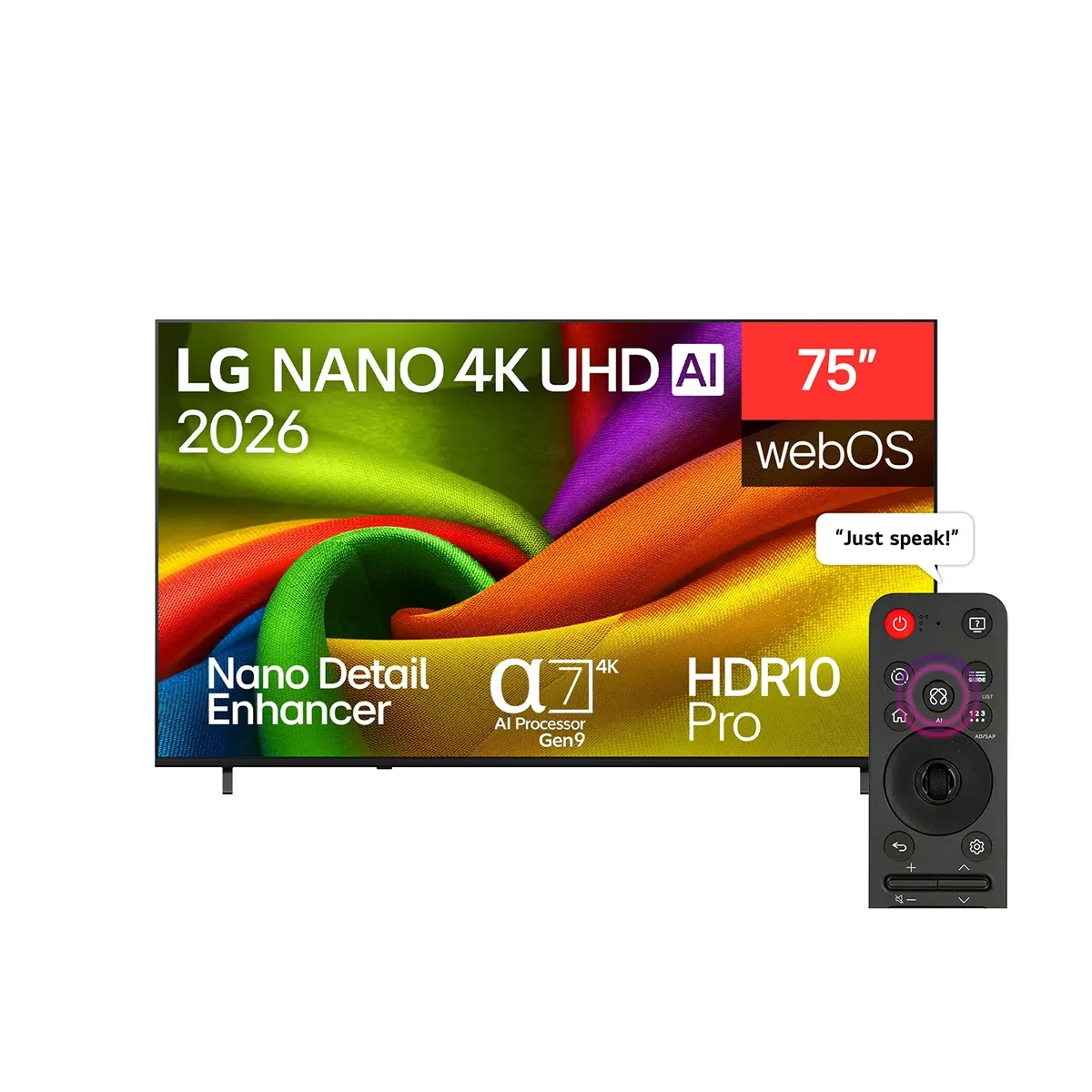 LG 75 inch LG NANO 4K UHD AI NU85 Smart TV 2026