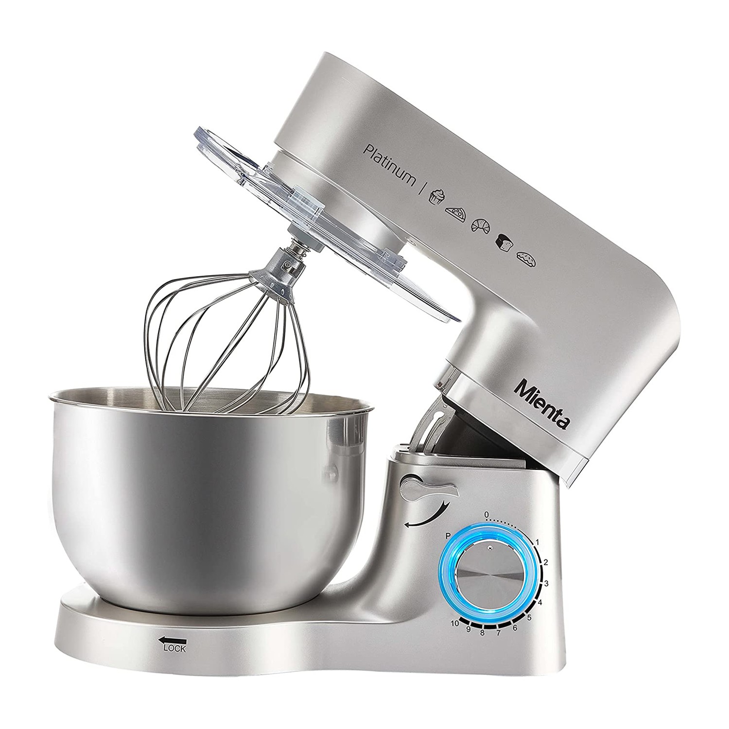 MIENTA KITCHEN MACHINE PLATINUM 1300 W SILVER KM38232A