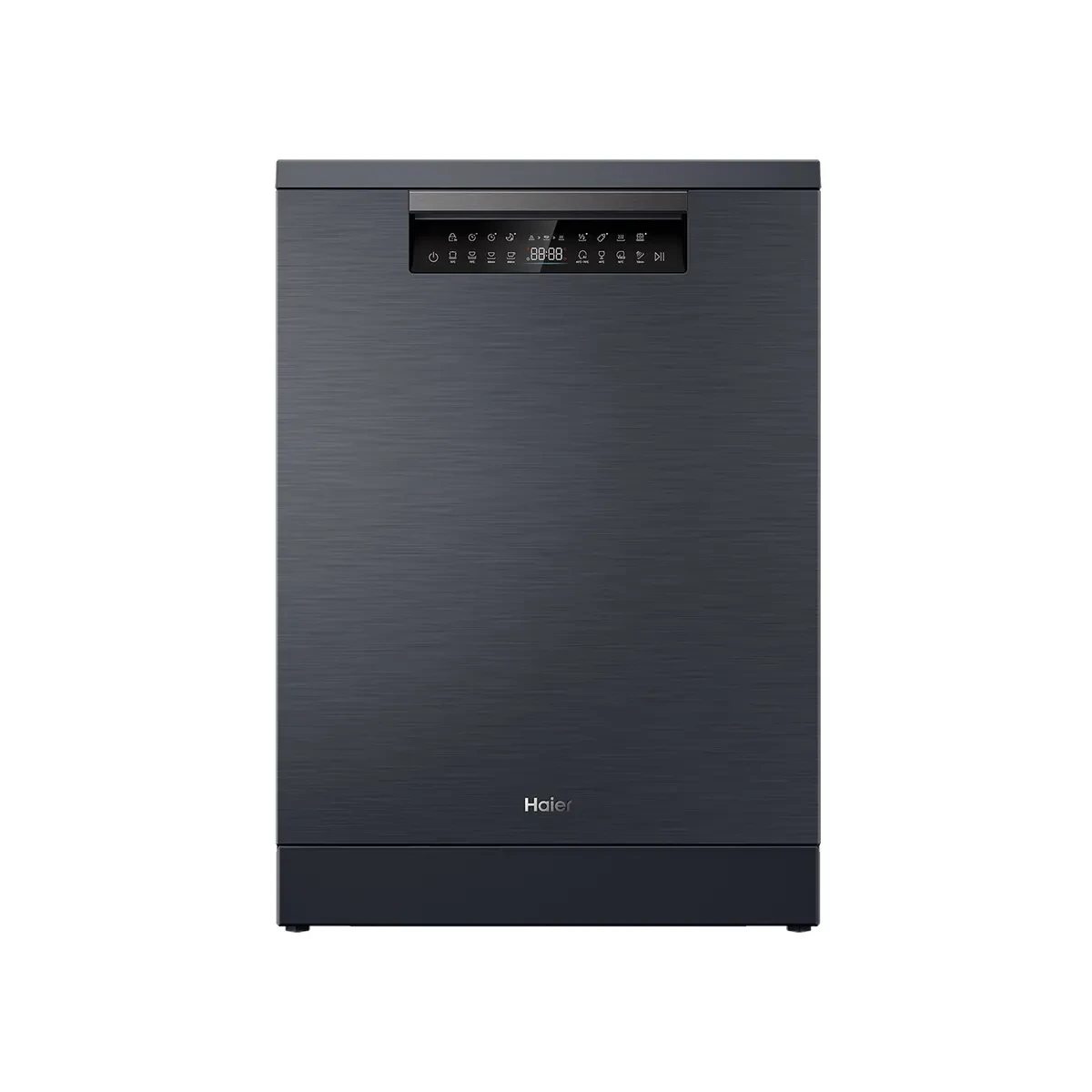 Haier Dishwasher, 8 Programs, 15 Persons, Black Stainless Steel, HDWE15-46BK6EG
