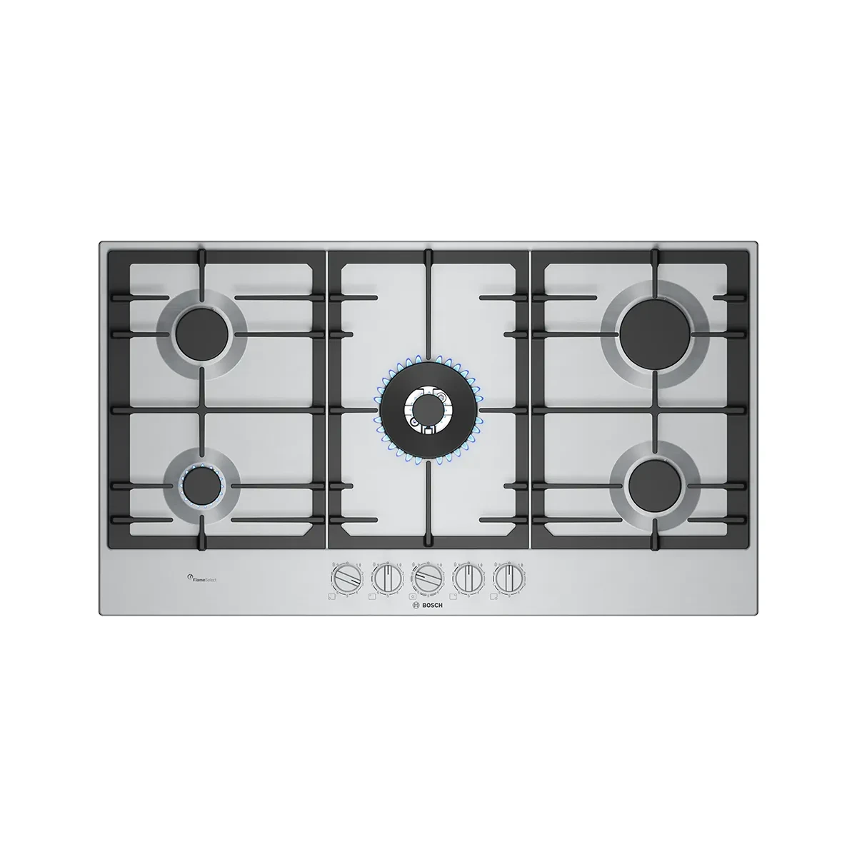 Bosch Series 6 Built-in Gas Hob - 90cm, Stainless Steel