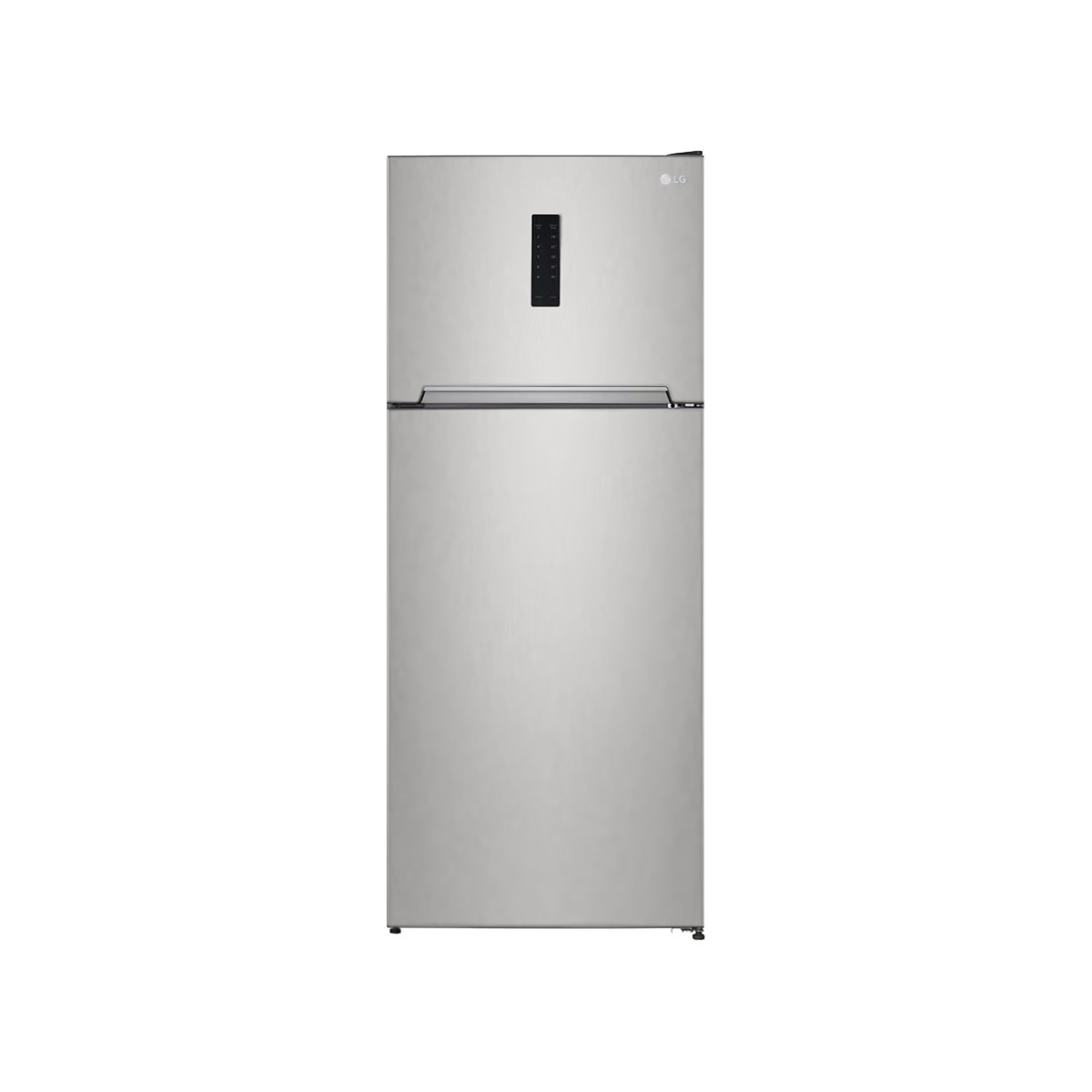 LG-400L-Fast Freezing LED Lighting ,Tempered glass shelvesLED Display , Smart Diagnosis ,External MircomPlatinum, New pet inox (VP)(GTF402SVAN)