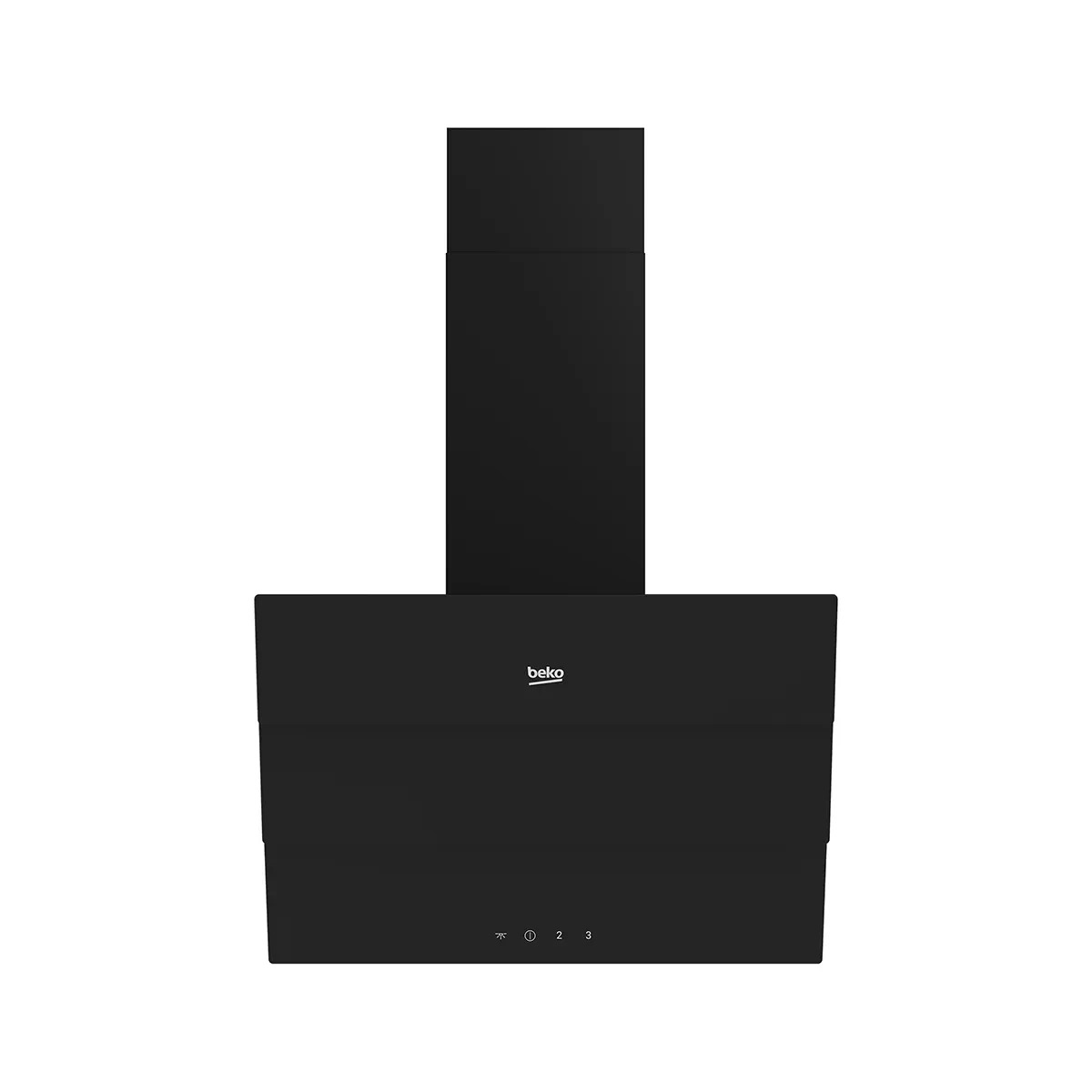 Beko Hood 60cm-Dishwasher Safe Filter- 3 speed levels-Glass Black with or without chimney
