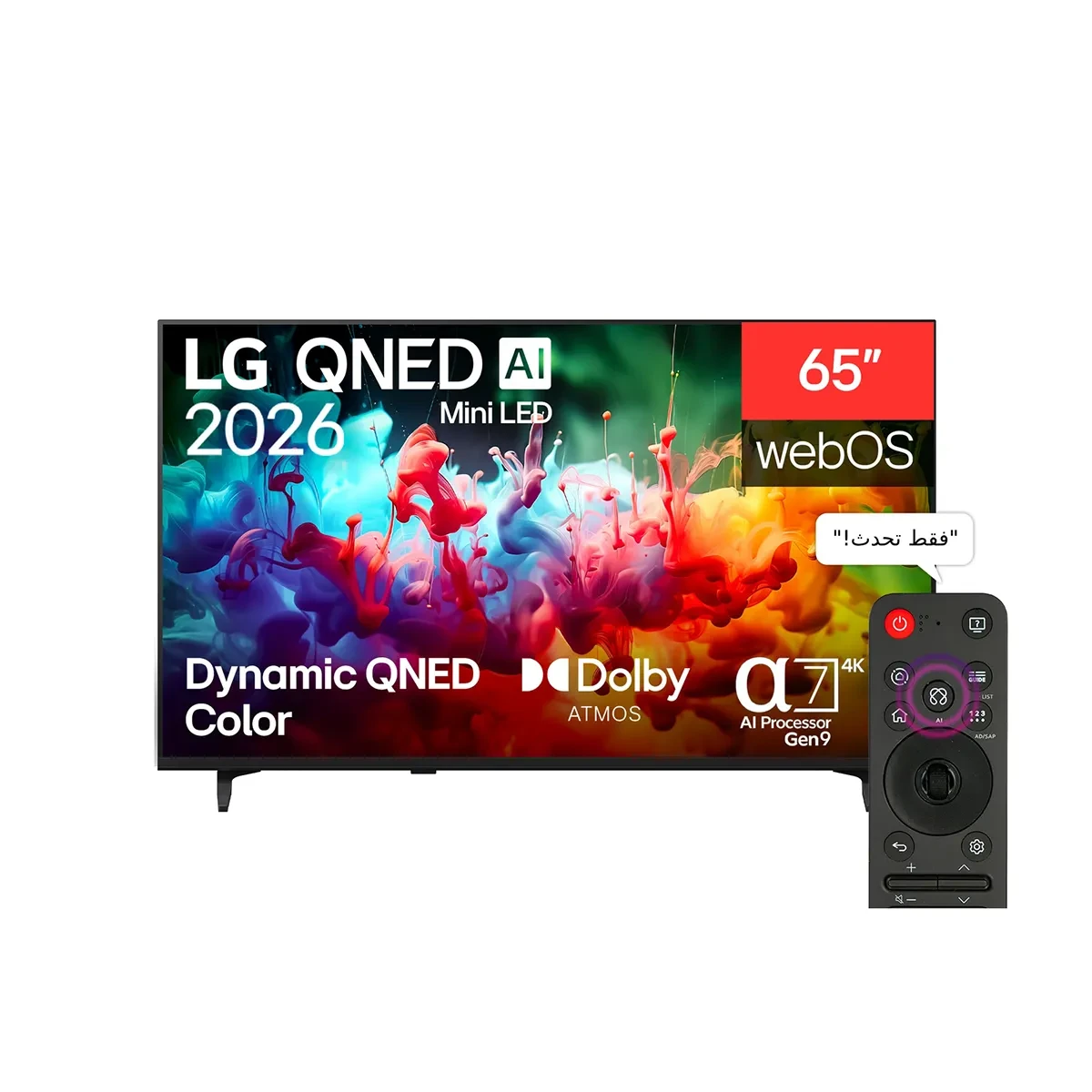 LG 65 inch LG QNED AI QNED70 Mini LED 4K Smart TV 2026