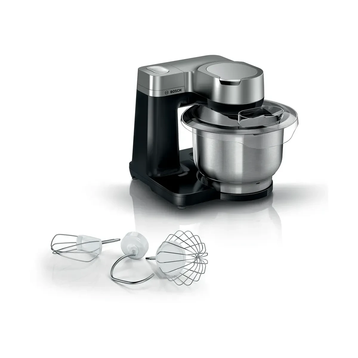 Bosch MUMS Series 2 Kitchen Machine, 900 Watt, Black and Silver