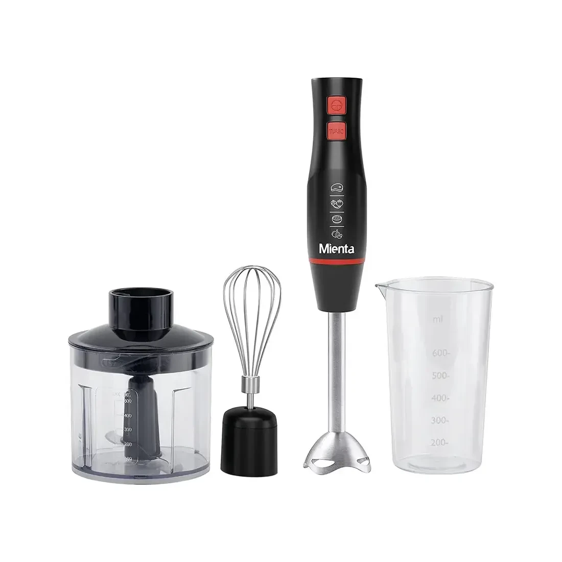 Mienta Hand Blender, 450W, Black - HB111138B
