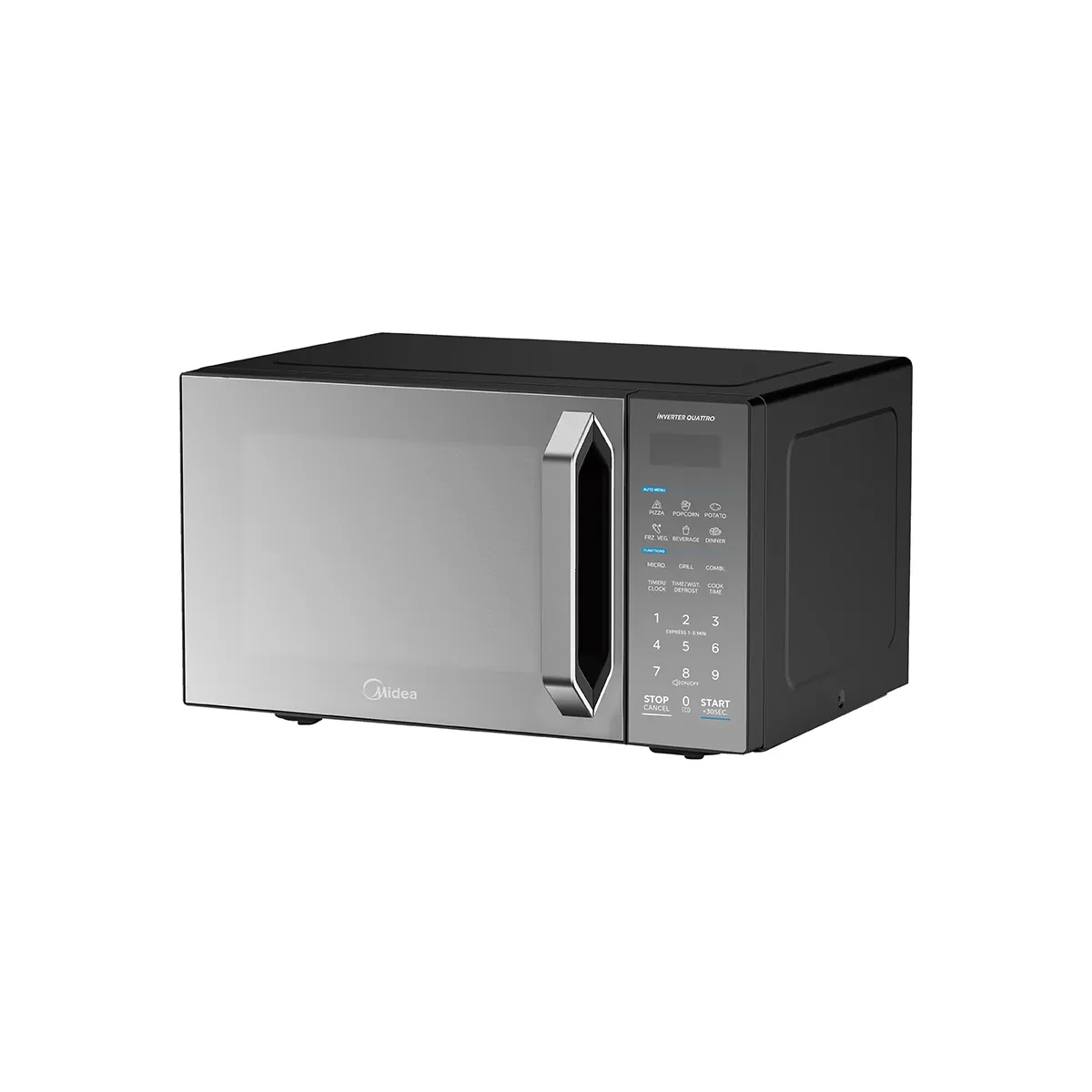 Midea Microwave 25 L Grill Digital 900W Inverter Black with Mirror Door EG9P022MX-B