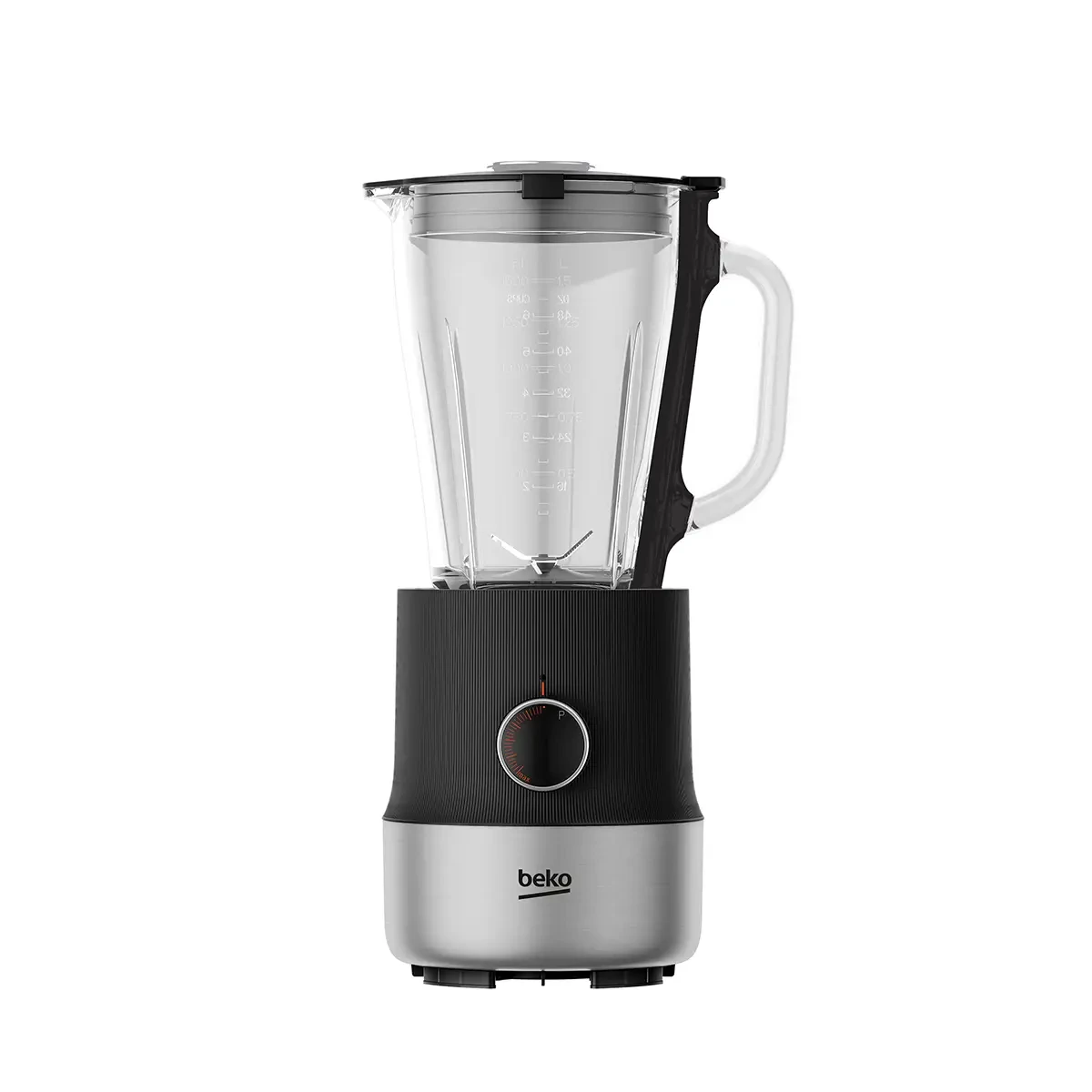 Beko Table Top Blender - Glass Jug - black x stainless - 800 Watt - 1.75L - 6 speeds & pulse function - ice crush function