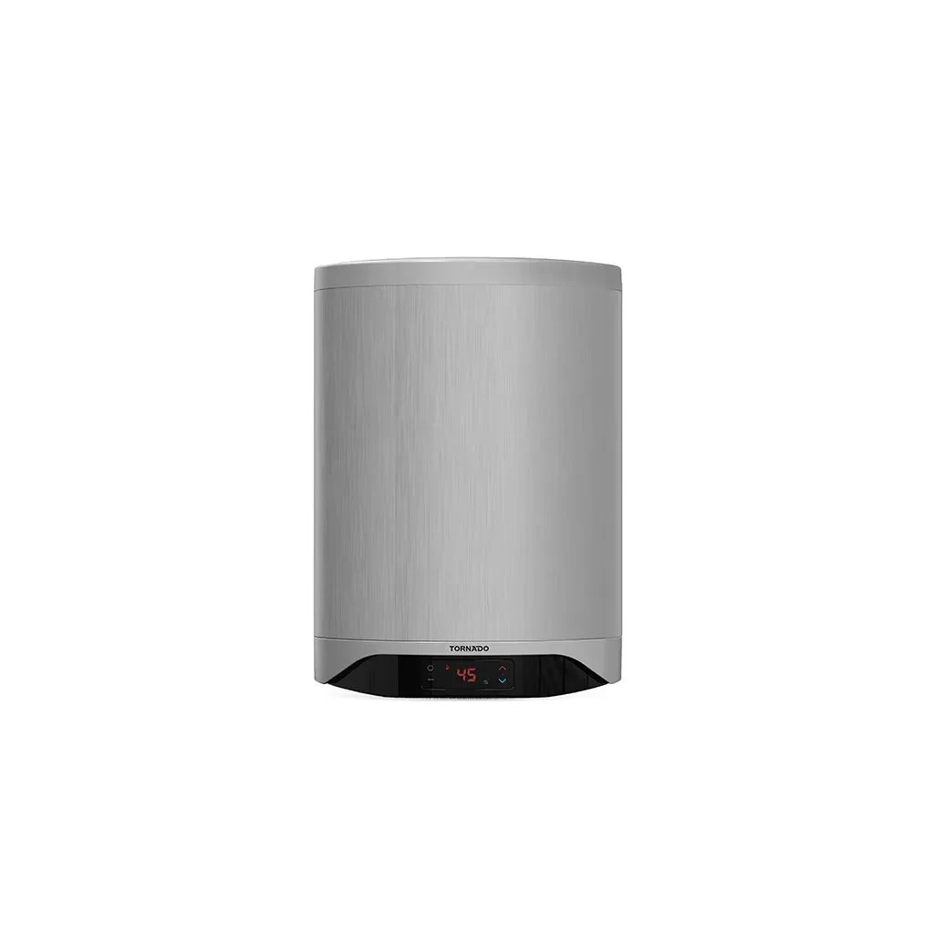 TORNADO Electric Water Heater 50 L , Enamel, Digital, Silver TEEE-50DS