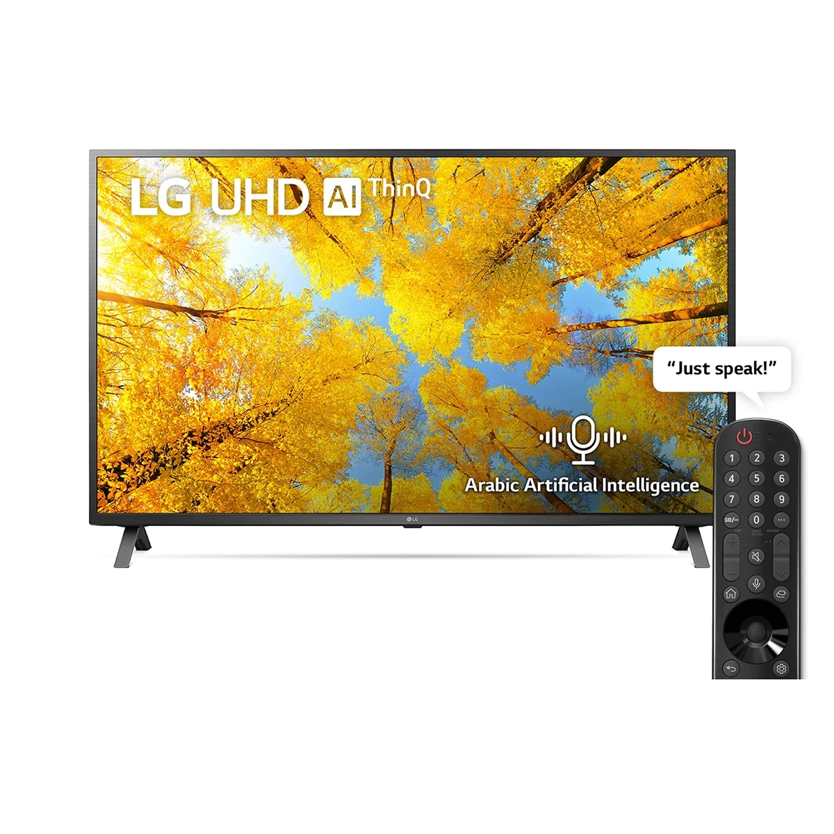LG UHD 4K TV 50 Inch UQ7500 Series, Cinema Screen Design 4K Active HDR WebOS Smart AI ThinQ