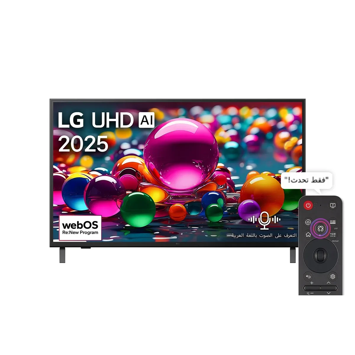 LG UHD 43 inch AI UA85 4K Smart TV AI Magic Remote Ready HDR10 webOS25 2025