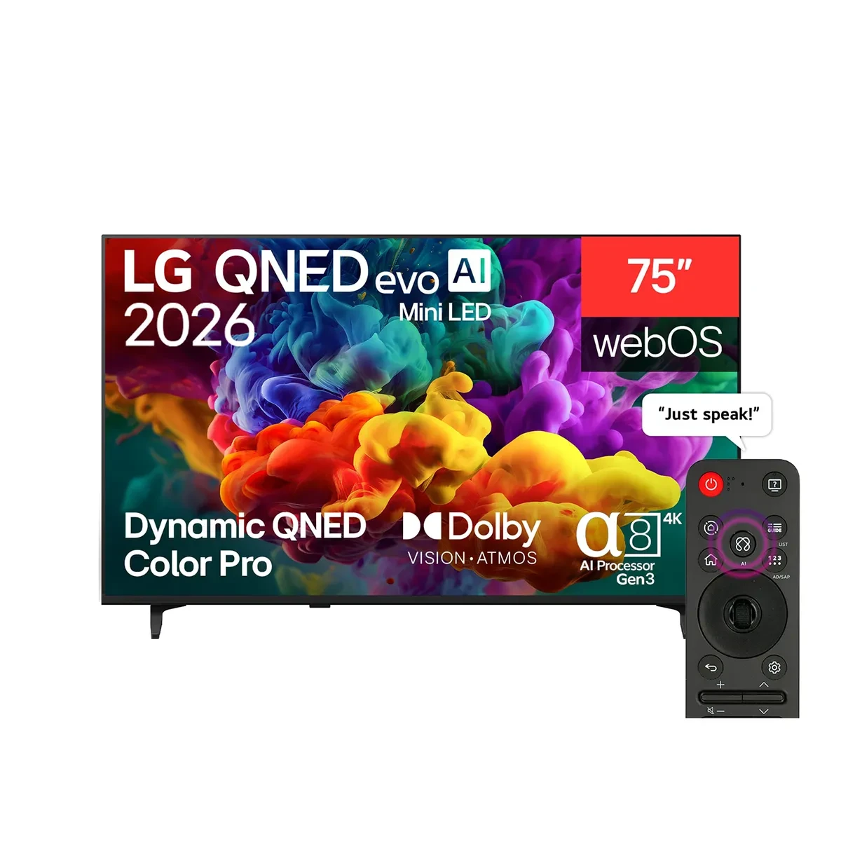 LG 75 inch LG QNED evo AI QNED85 Mini LED 4K Smart TV 2026