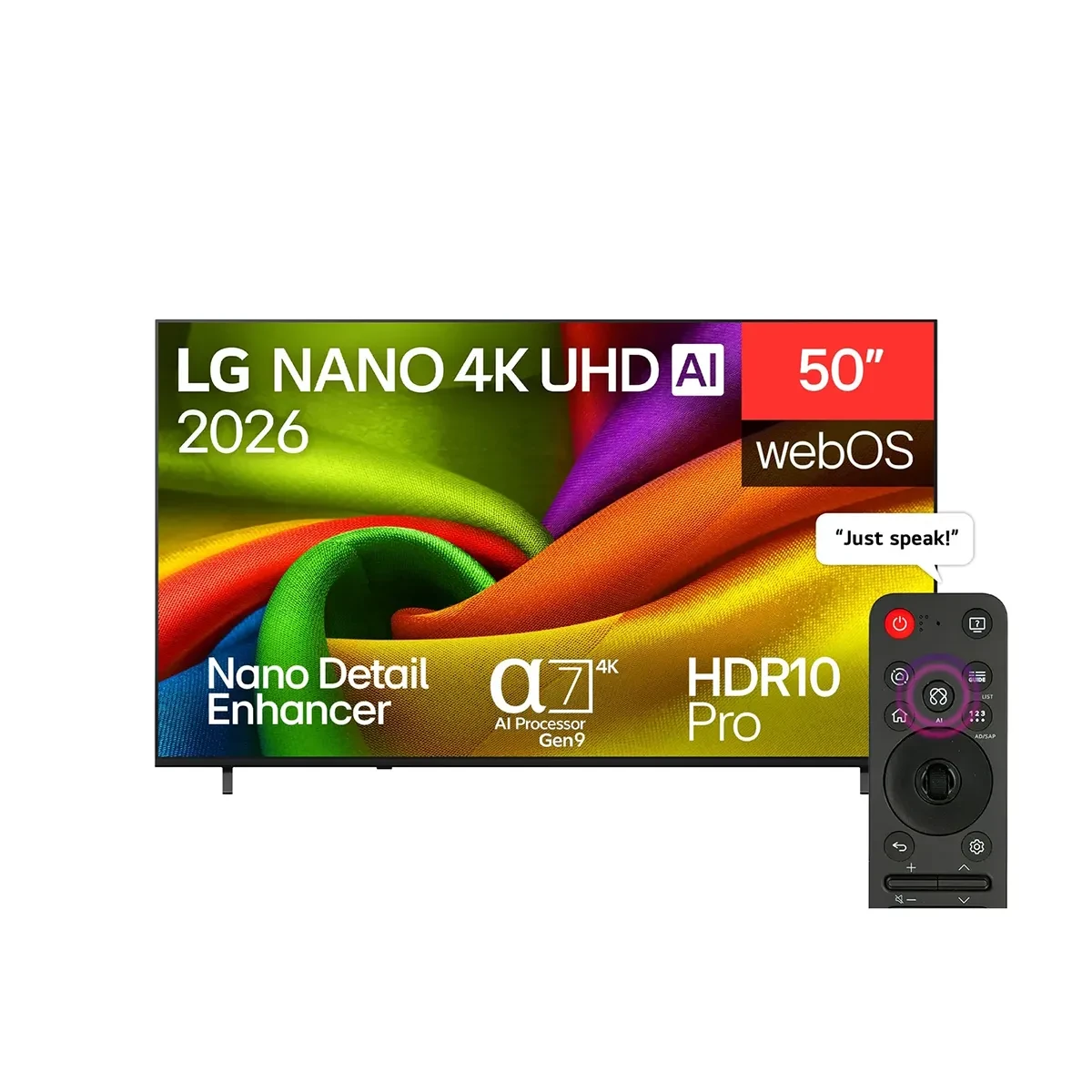 LG 50 inch LG NANO 4K UHD AI NU84 Smart TV 2026