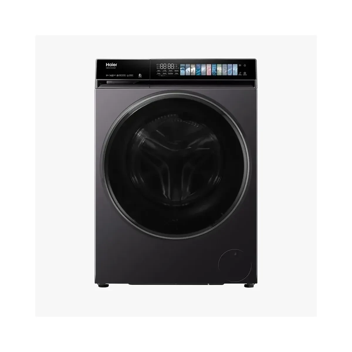 Haier Washing Machine Front Load 10KG 1400 Rpm Inverter Motor Dark Silver