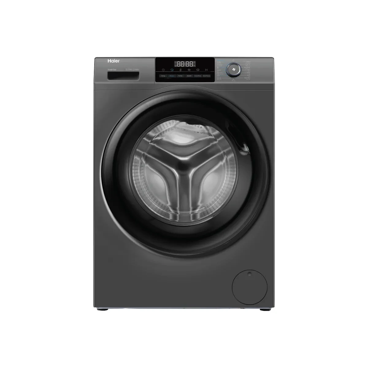 Haier Washing Machine Top Load 9 kg 1400 RPM Inverter  with Steam, Dark Silver
